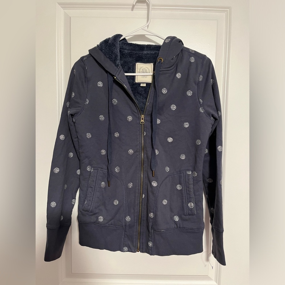 2 for $16! Super Soft Polka Dot Fleece lined Hoodie